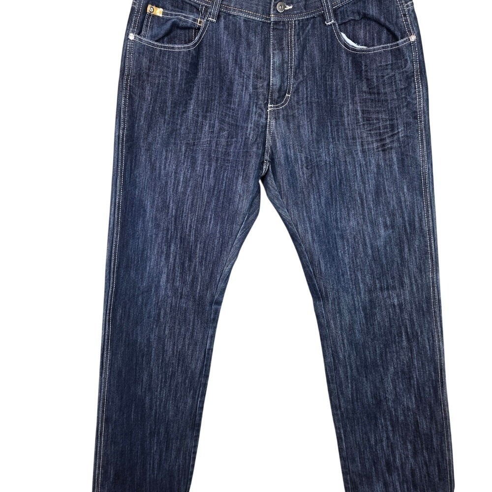 Southpole Jeans Mens 36 Dark Wash Slub Denim Baggy Retro‎ Hip Hop Y2K Streetwear
